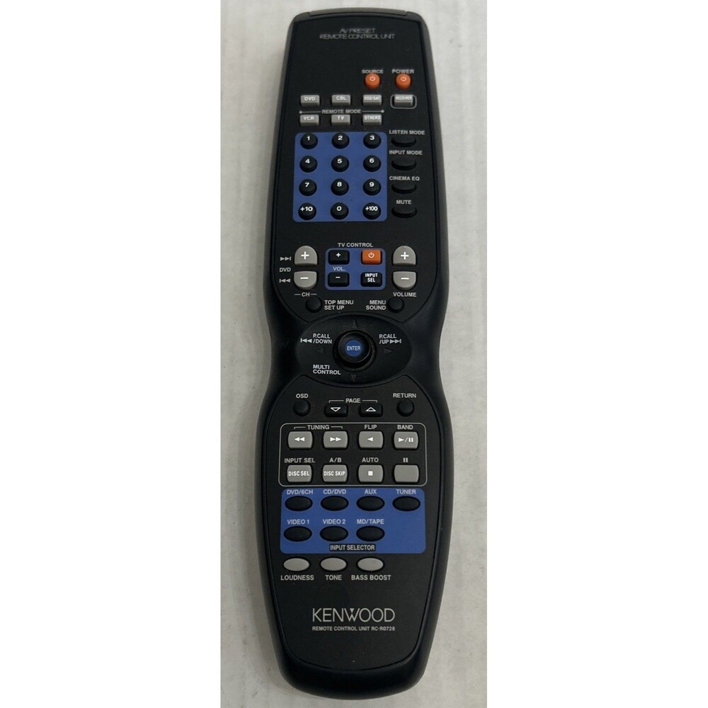 KENWOOD Receiver Remote Control RC-R0728 OEM